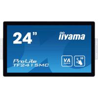 Iiyama ProLite TF2415MC Touchscreen monitor Energielabel: F (A - G) 60.5 cm (23.8 inch) 1920 x 1080 Pixel 16:9 16 ms HDMI, VGA, DisplayPort, RJ45, Jackplug VA - thumbnail