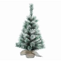 Mini kerstboom/kunstboom - 35 cm - met sneeuw - kunstboompjes