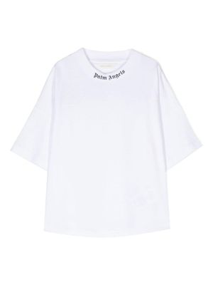 Palm Angels Kids t-shirt Overlogo en coton - Blanc