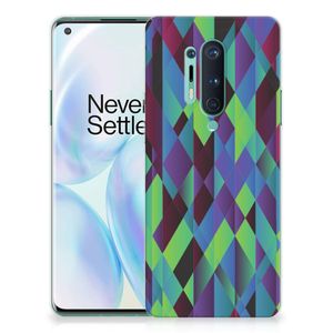 OnePlus 8 Pro TPU Hoesje Abstract Green Blue