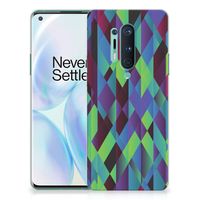 OnePlus 8 Pro TPU Hoesje Abstract Green Blue