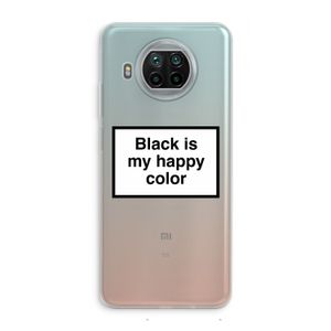 Black is my happy color: Xiaomi Mi 10T Lite 5G Transparant Hoesje