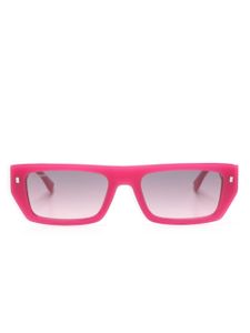 DSQUARED2 EYEWEAR lunettes de soleil à monture rectangulaire - Rose