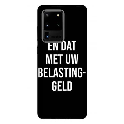 Belastinggeld - Zwart: Samsung Galaxy S20 Ultra Tough Case