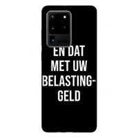 Belastinggeld - Zwart: Samsung Galaxy S20 Ultra Tough Case