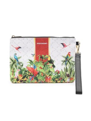 sprayground kid pochette Flawless Flight à imprimé graphique - Blanc