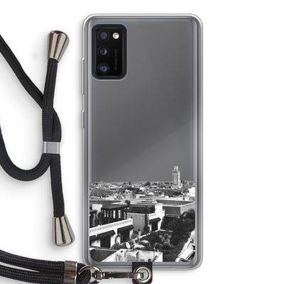 Marrakech Skyline : Samsung Galaxy A41 Transparant Hoesje met koord