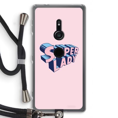 Superlady: Sony Xperia XZ2 Transparant Hoesje met koord
