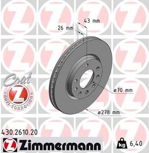 Remschijf Coat Z 430261020