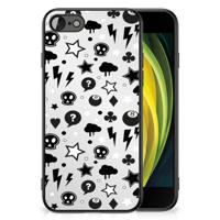 Telefoonhoesje iPhone SE 2022 | SE 2020 | 7/8 Silver Punk
