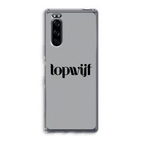 Topwijf Grijs Zwart: Sony Xperia 5 Transparant Hoesje