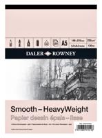 Tekenpapier daler rowney smooth 220gr a5 wit