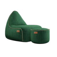SACKit Cobana zitzak en poef Green SACKit Cobana zitzak en poef Green