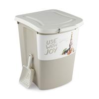 Rotho archie pet food container 38l cappuccino