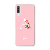 Pink Bouquet: Samsung Galaxy A70 Transparant Hoesje