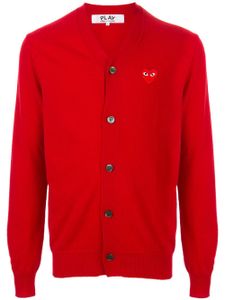 Comme Des Garçons Play cardigan à logo brodé - Rouge