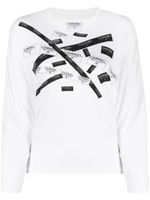 CHANEL Pre-Owned t-shirt en coton à logo imprimé (2016) - Blanc