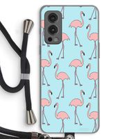 Anything Flamingoes: OnePlus Nord 2 5G Transparant Hoesje met koord