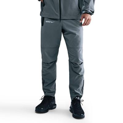 Nike FC Barcelona Tech Woven Trainingsbroek 2025-2026 Donkergrijs Zwart