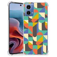 Motorola Moto G34 Doorzichtige Silicone Hoesje Funky Retro