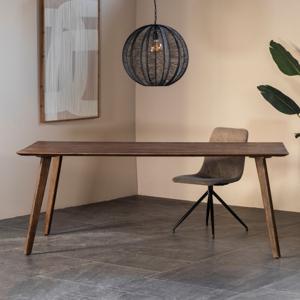 Eettafel Oslo Mangohout Donkerbruin 200cm - Giga Meubel