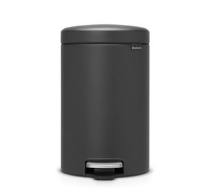 Brabantia newIcon pedaalemmer 12 liter met kunststof binnenemmer - Mineral Infinite Grey