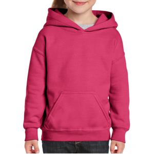 Gildan sweater met capuchon - roze - voor kinderen - kinderkleding