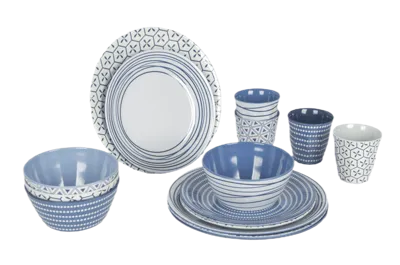 Bo-Camp 16-Delig Mix & Match Servies