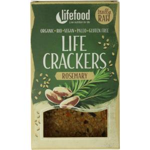 Lifefood Life crackers rozemarijn raw bio
