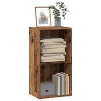 Boekenkast 40x30x77 cm bewerkt hout oud houtkleurig