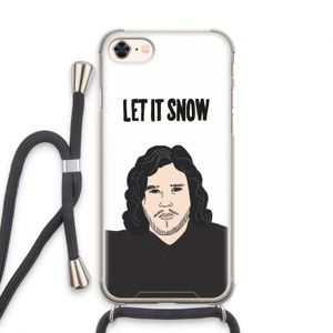 Let It Snow: iPhone 7 Transparant Hoesje met koord