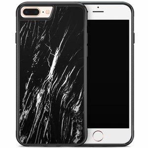 iPhone 8 Plus/iPhone 7 Plus hoesje - Black is my happy color (marmer)