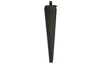 WAX grondpen zwart aluminium
