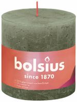 Bolsius shine rustiekkaars 100/100 fresh olive