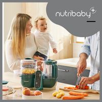 Multifunctionele keukenrobot Nutribaby + van BABYMOOV groen - thumbnail