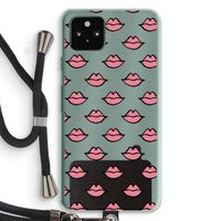 Lipjes: Pixel 5a 5G Transparant Hoesje met koord