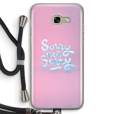 Sorry not sorry: Samsung Galaxy A5 (2017) Transparant Hoesje met koord