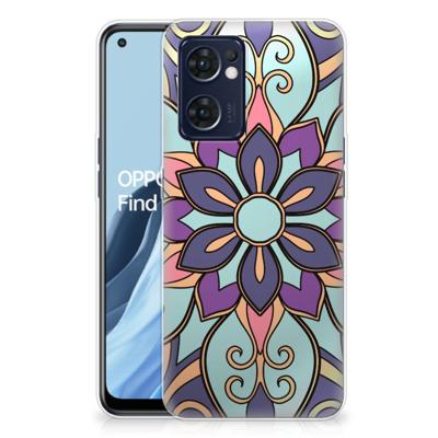 OPPO Reno 7 5G | Find X5 Lite | TPU Case | Purple Flower