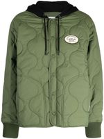 CHOCOOLATE veste matelassée à patch logo - Vert - thumbnail