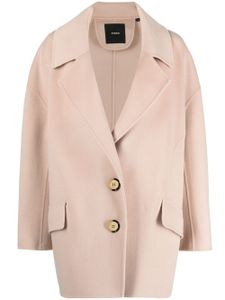 PINKO manteau en laine à simple boutonnage - Tons neutres