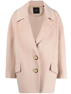 PINKO manteau en laine à simple boutonnage - Tons neutres