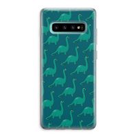 Diplodocus: Samsung Galaxy S10 Plus Transparant Hoesje