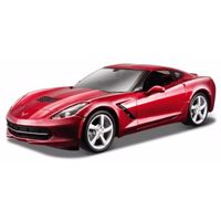 Modelauto Chevrolet Corvette rood 1:43 - thumbnail