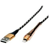 ROLINE GOLD Lightning naar USB 2.0 kabel voor iPhone, iPod, 1 m