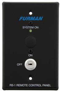 Furman RS-1 Remote System Control Panel aan/uit-schakelaar met slot