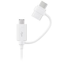 Samsung Combo Kabel EP-DG930DWEGWW - USB-C & MicroUSB - 1.5m - Wit