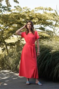 Studio Anneloes Sigrid Ssl Dress 13145 Zomerjurkjes 2800 Coral Red