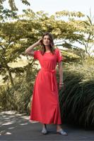 Studio Anneloes Sigrid Ssl Dress 13145 Zomerjurkjes 2800 Coral Red
