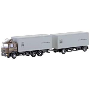 Minis by Lemke LC4602 N Vrachtwagen MAN F90, 3-assige koffer-hangertrein UPS