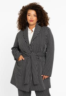 Yoek Jasje JACQUARD KNIT | Zwart | Maat 46/48